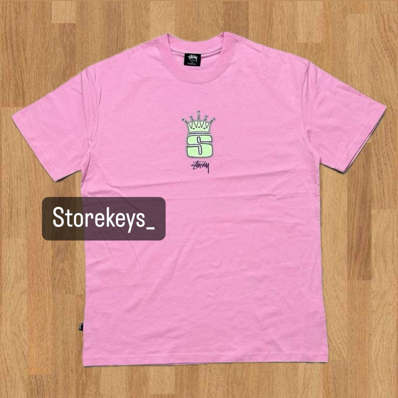 (FREE PAPPER BAG) KAOS STUSSY CROWN KAOS STUSSY MAHKOTA S OVERSIZE