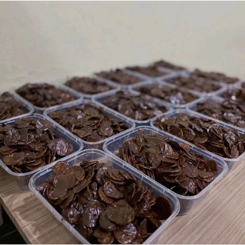 

Kripik Pisang Lumer 250 gr FREE TOPING Gurih renyah dan lumer