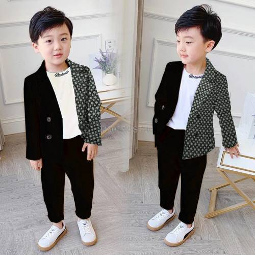 Baju Pesta Setelan Jaz Anak Laki Laki Korea Adem Mewah Elegan Trand Kondangan Viral Terbaru 2023 Set