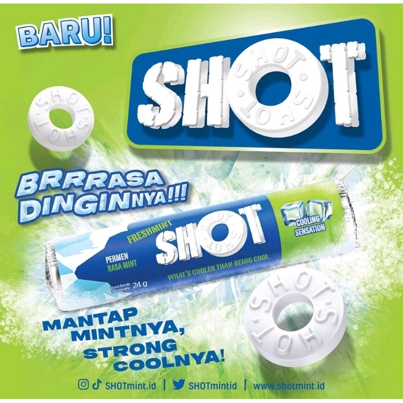 

N_S_Y Shot Permen tablet rasa mint original 24g