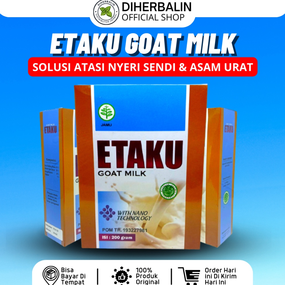 

✔FREE ONGKIR✅ Etaku Goat Milk - Susu Kambing Etawa Original Asli Atasi Nyeri Sendi dan Asam Urat Meningkatkan Kepadatan dan Kesehatan Tulang Atasi Reumatik.