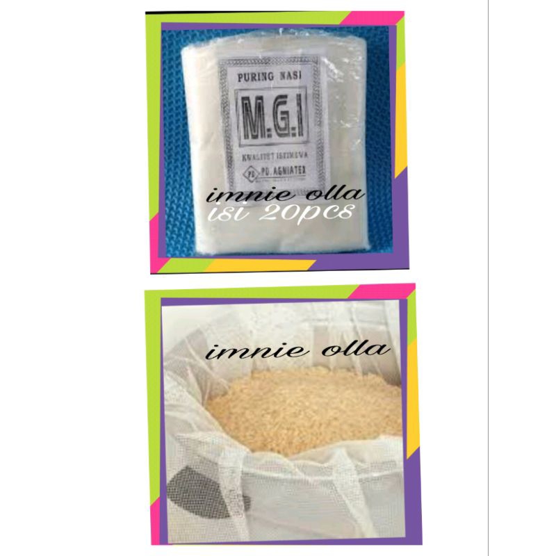 Puring Nasi isi 20PCS/ Jaring / Kain Saringan.