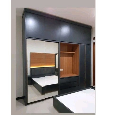 lemari pakaian custom hpl