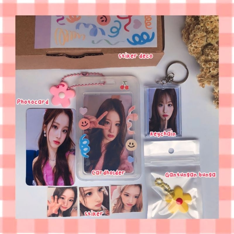 [Bisa COD] box fankit NMIXX, holder photocard, stiker deco, akrilik