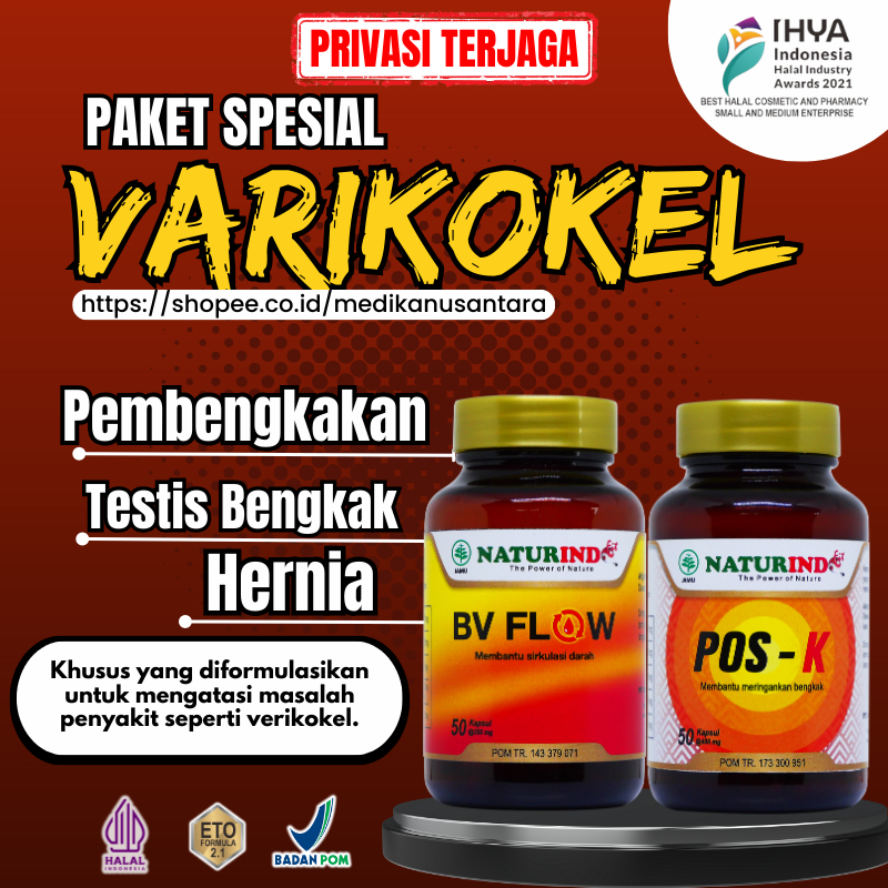 Obat Herbal Varikokel Verikokel Benjolan Varises Farises Turun Berok Hidrokel Epididimitis Hernia Ny