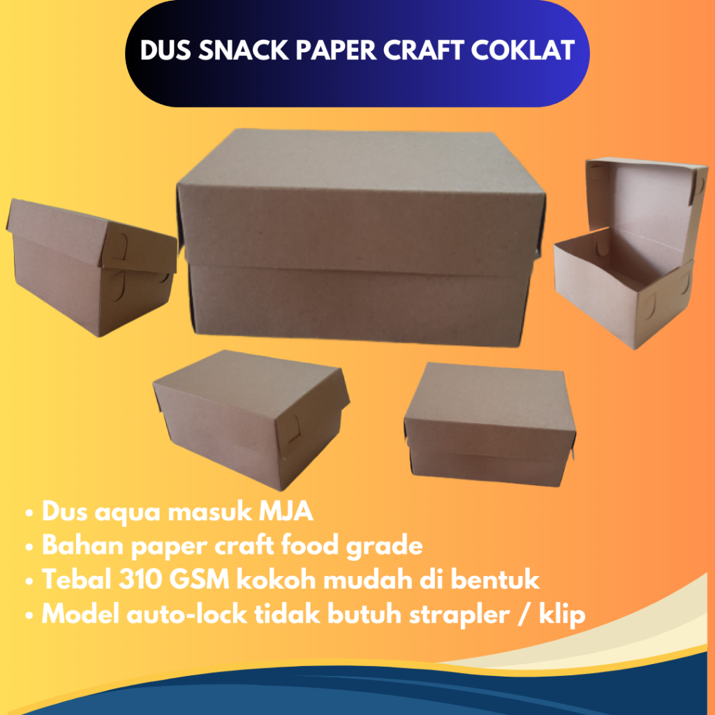 

DUS SNACK PAPER CRAFT COKLAT MJA