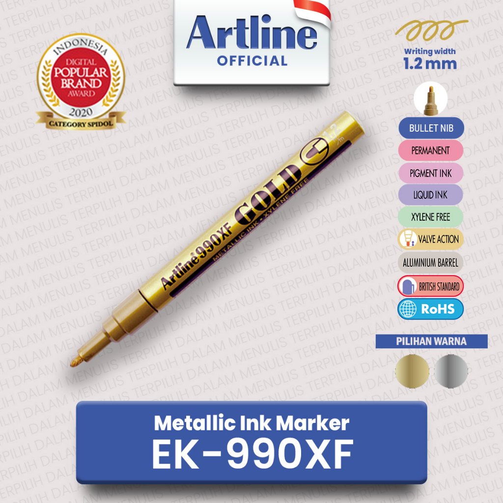

ARTLINE Spidol Metallic Ink Marker EK-990XF