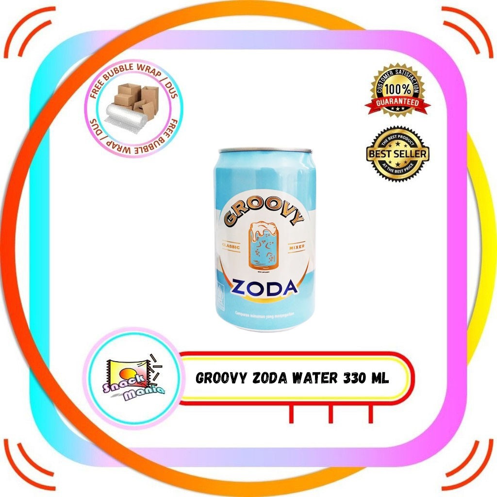 

Groovy Zoda Classic Can ~ 330 ml Soda Water Kaleng