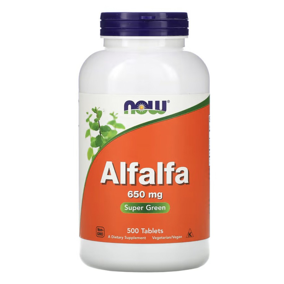 NOW Foods Alfalfa 650 mg 500 Tablets