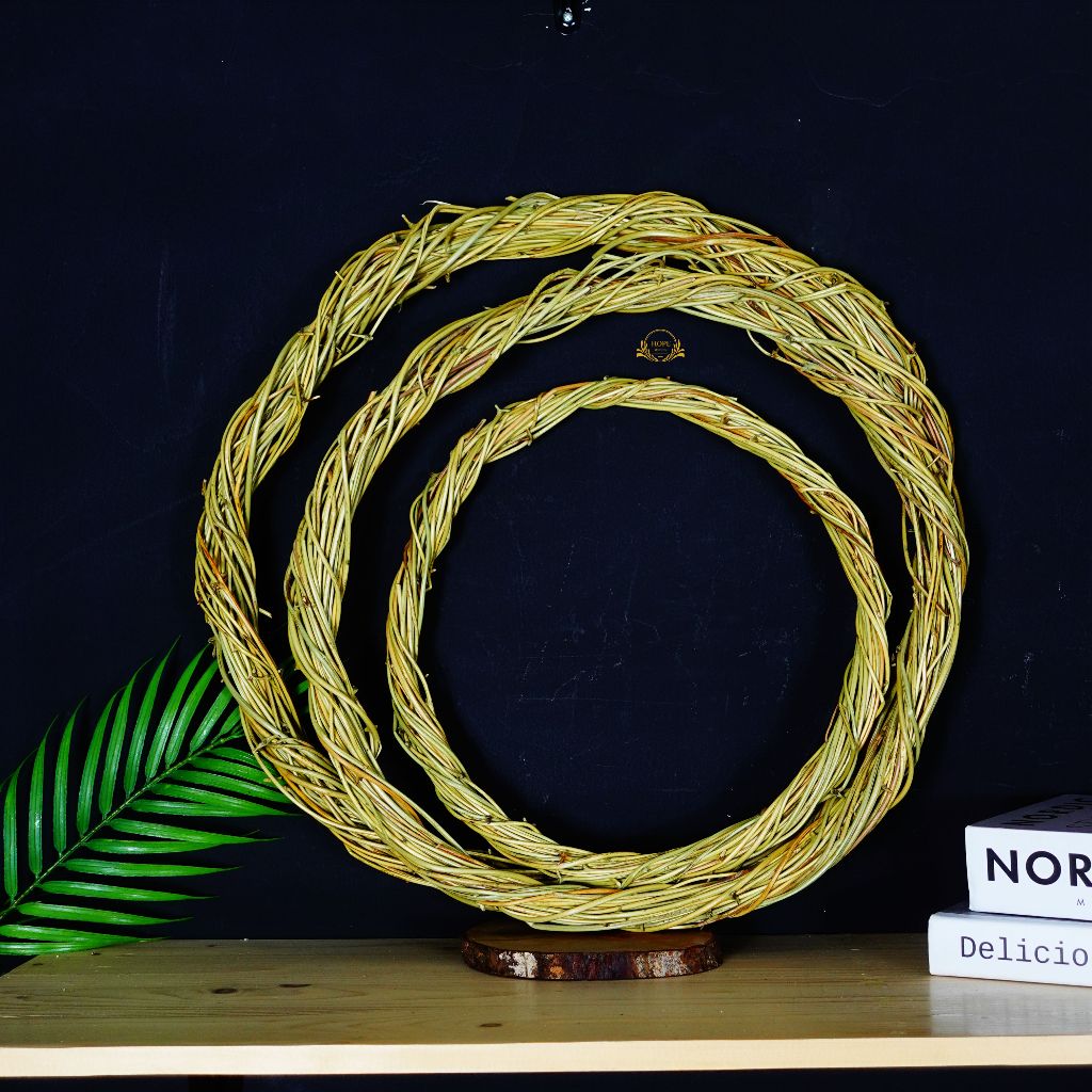 Ring Rotan Manom/ Ring Rotan Alami/ Ring Rotan Hiasan Dinding/ Dekorasi Rumah