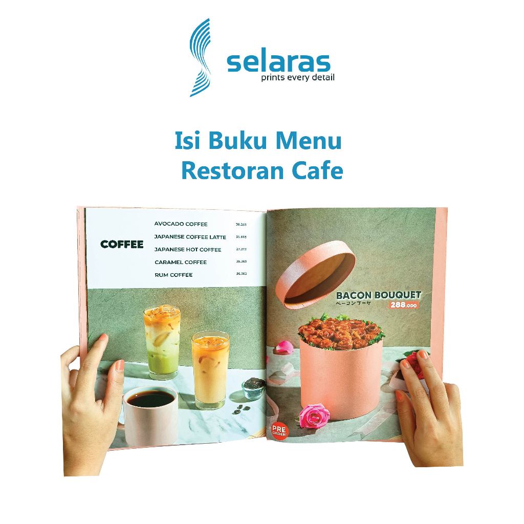 

Isi Halaman Print Buku Menu Restoran Cafe A4 Menu Book Selaras Printing