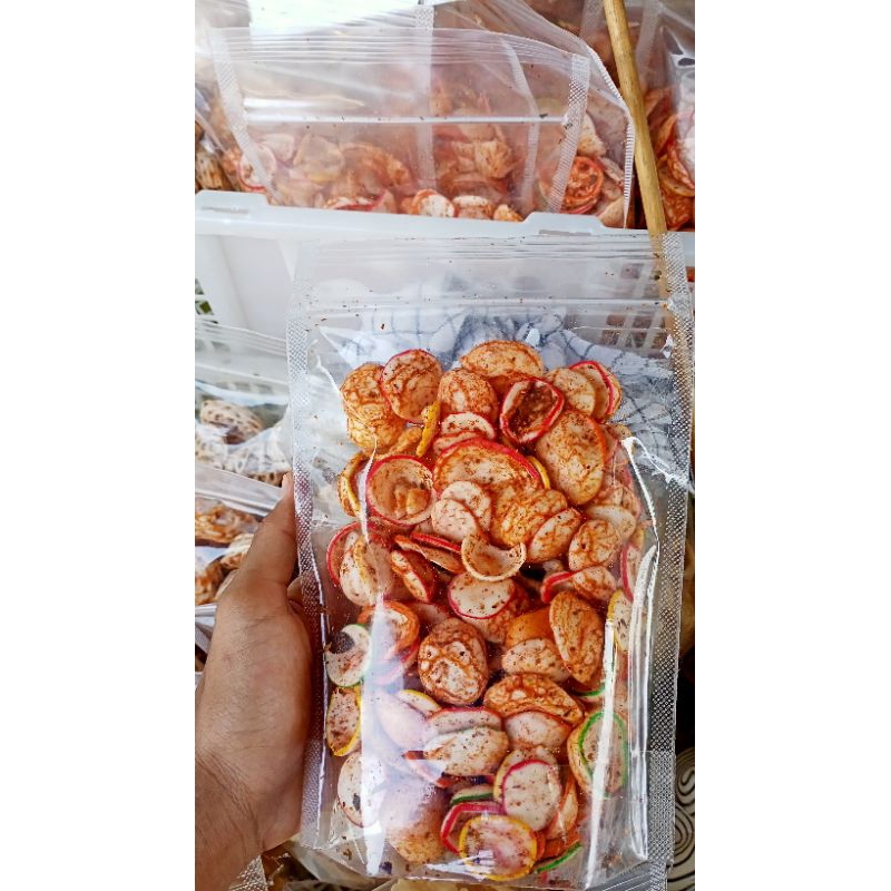 

kerupuk 100 gram seblak kering bantet super pedas pedas nikmat
