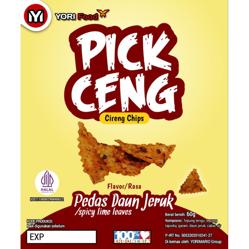 

Kerpik Cireng PICKCENG 60g / Kripik Cireng Pikceng / Keripik Cireng Original Asin Pedas Daun Jeruk | snack sukabumi snack lokal snack umkm kripik gurih dan renyah keripik mawar keripik setan kripset basreng keripik singkong camilan cemilan mura