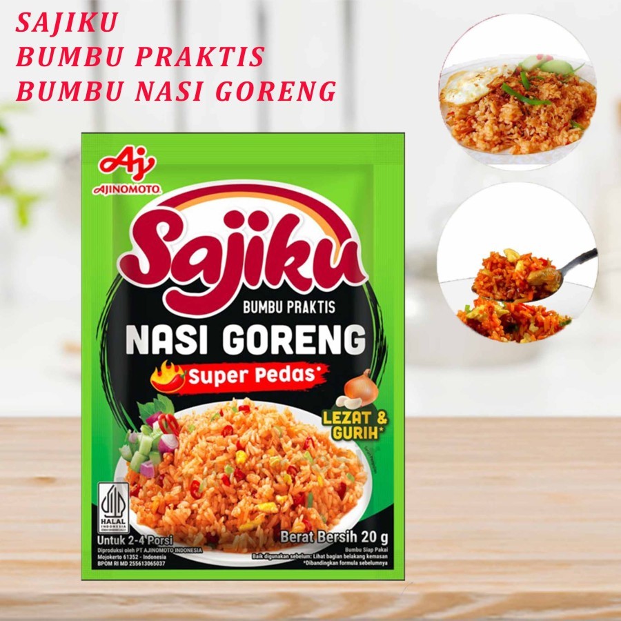 

Bumbu Masak Instan * Sajiku * Bumbu Nasi Goreng * Super Pedas * 20gr