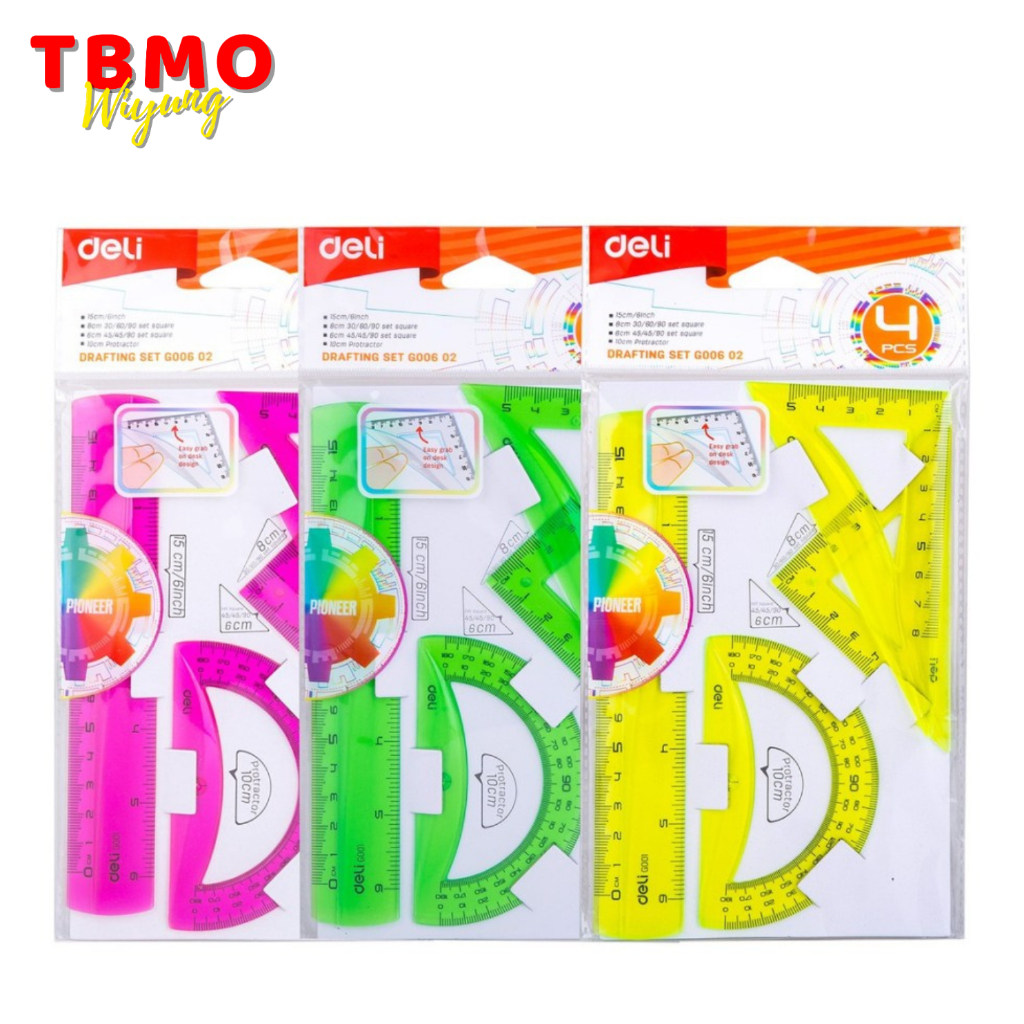 

Deli Penggaris Set Berwarna G00602