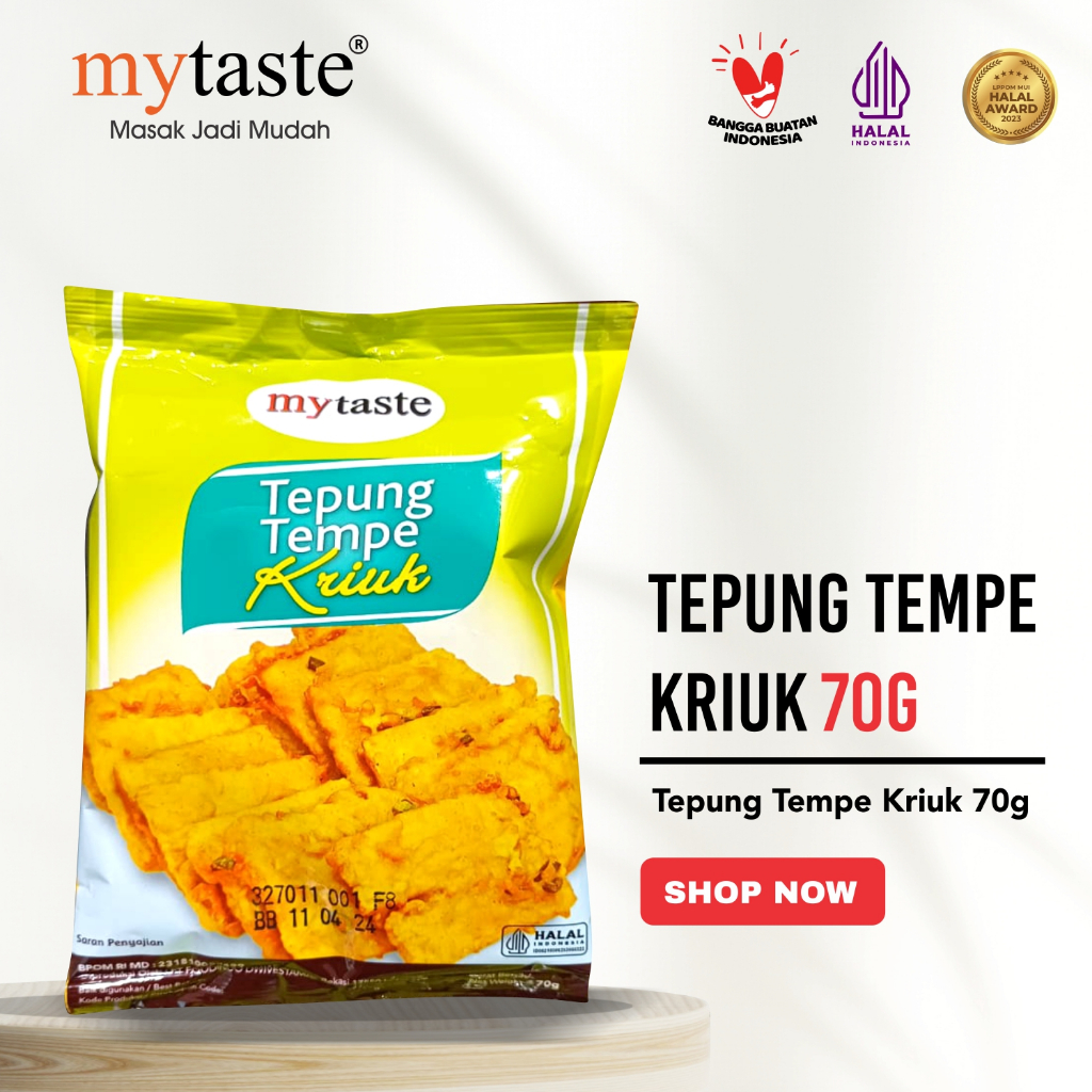 

Tepung tempe kriuk mytaste kemasan 70 gram bahan masak tempe goreng crispy
