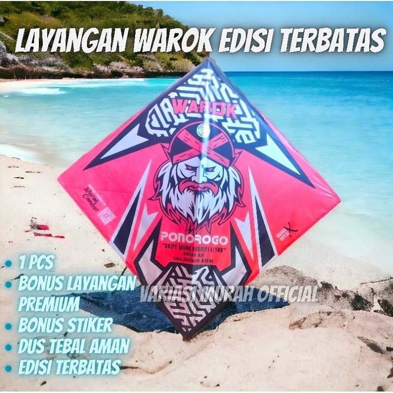 Layangan Sukhoin Super Warok Red Edition Sukhoi Petung Original Turnamen