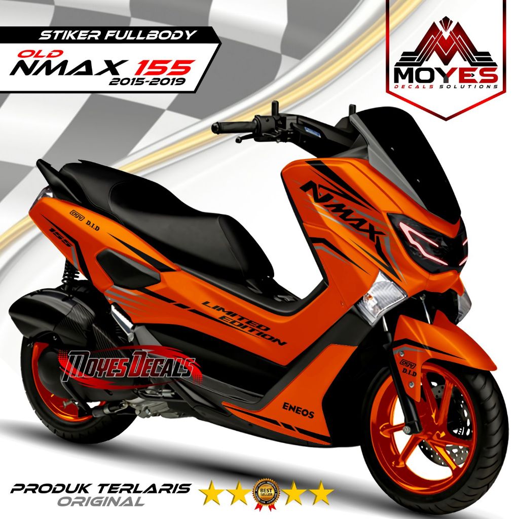 TERBARU Decal Stiker Nmax Old Fullbody - Stiker Variasi racing Nmax Old Motip Polos