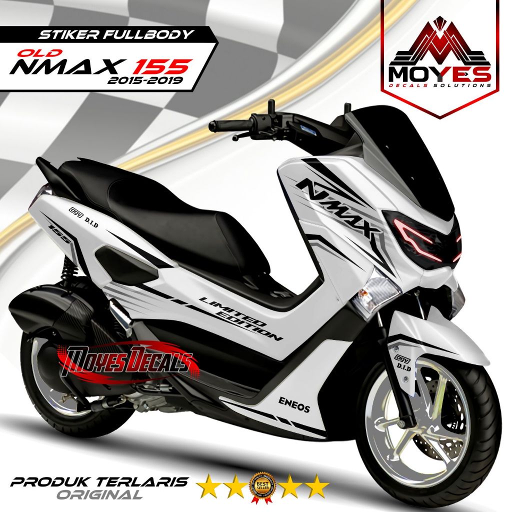 TERBARU Decal Stiker Nmax Old Fullbody - Stiker Variasi racing Nmax Old Motip Polos