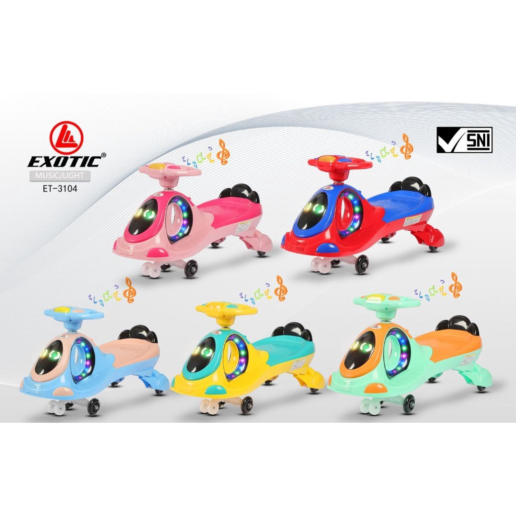 Exotic Magic Car Swing Car ET 3104 / Mainan Mobilan Anak Exotic ET 3104