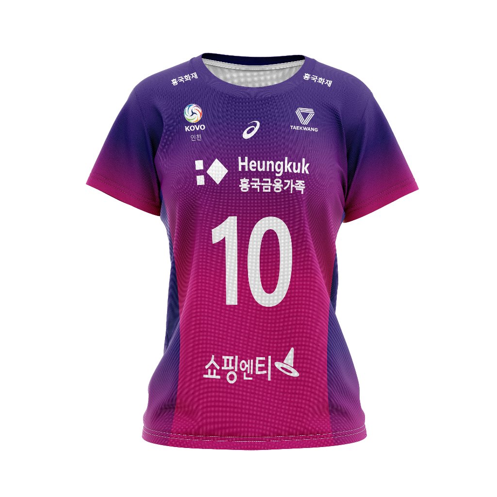 Baju Wanita T-Shirt Kaos Jersey Voli Pink Spider Away Volley Ball Custom Full Printing
