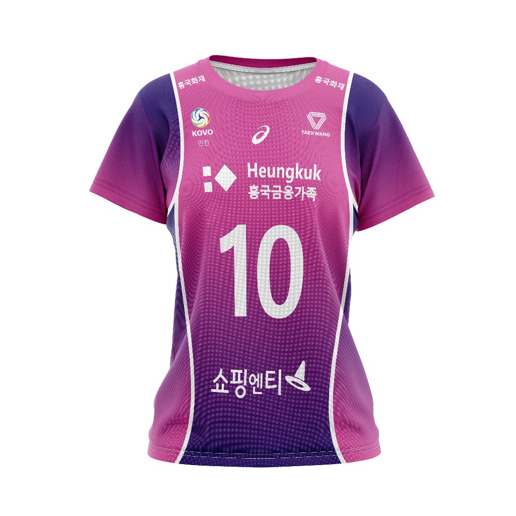 Baju Wanita T-Shirt Kaos Jersey Voli Pink Spider Home Volley Ball Custom Full Printing