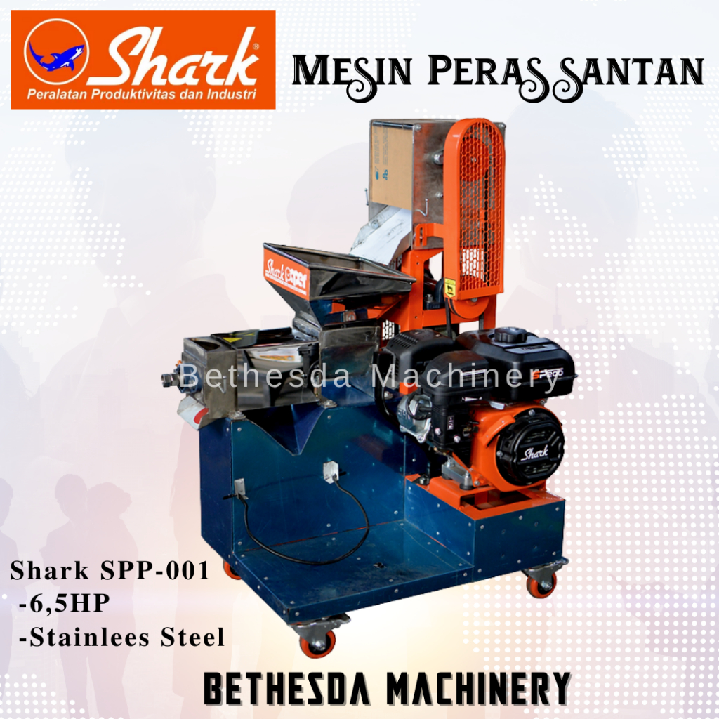 Mesin Parut dan Peras Santan SPP-001 Mesin Shark SP-200 Shark Paper SPP-001