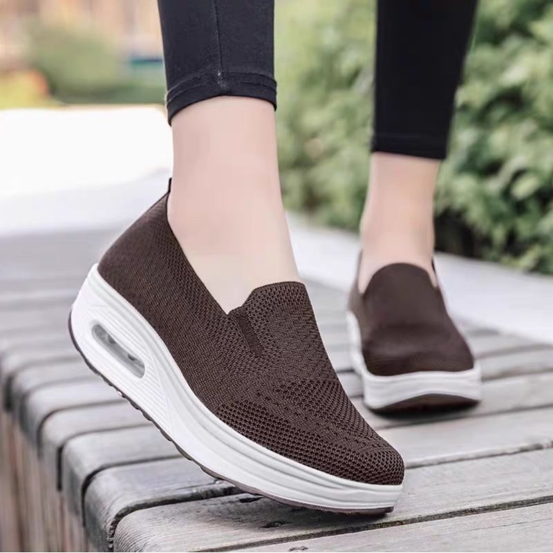 original evr free box lv0075 sepatu slip on wanita sepatu flyknit kanvas wanita