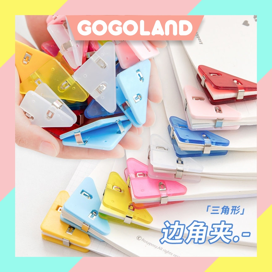 

⭐Gogoland⭐ PAPER CLIP AKRILIK SEGITIGA WARNA WARNI S115