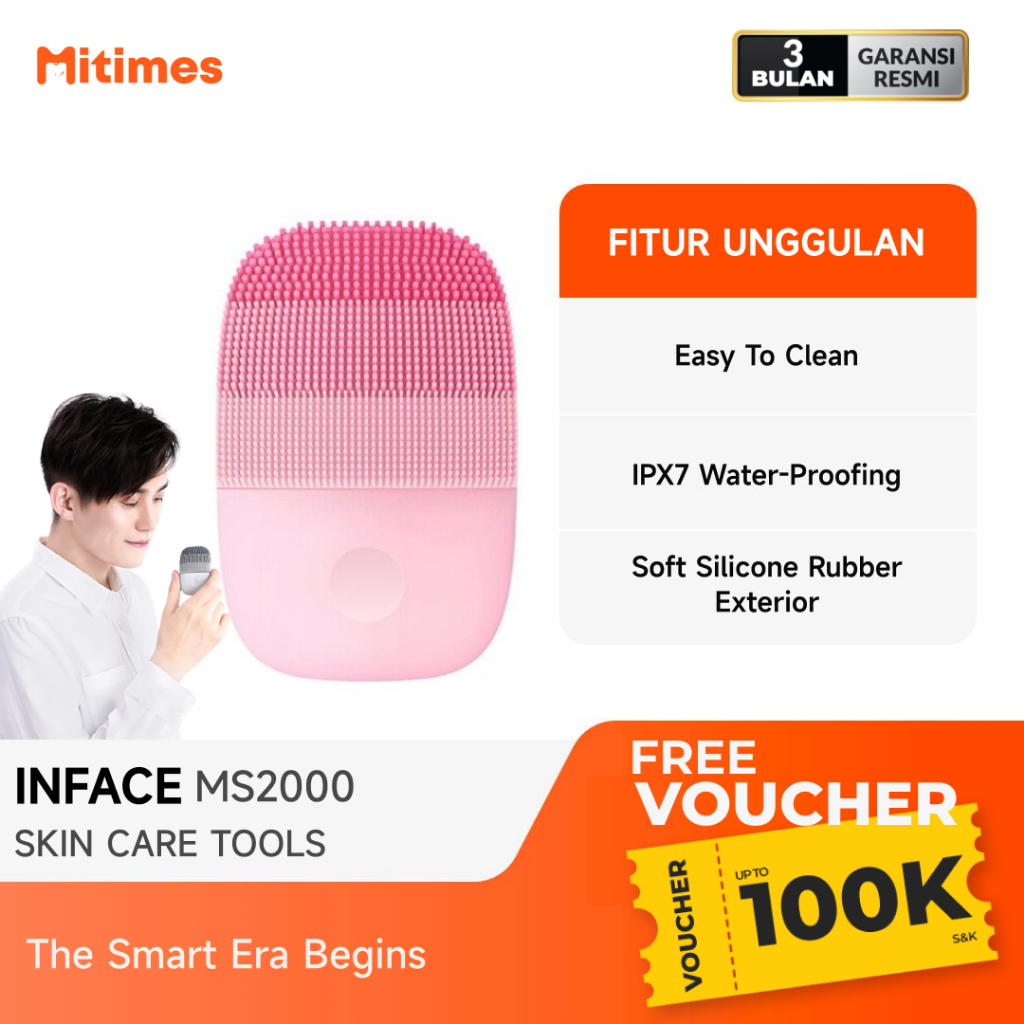 InFace Electric Sonic Facial Cleansing Brush Pad Alat Pembersih Wajah