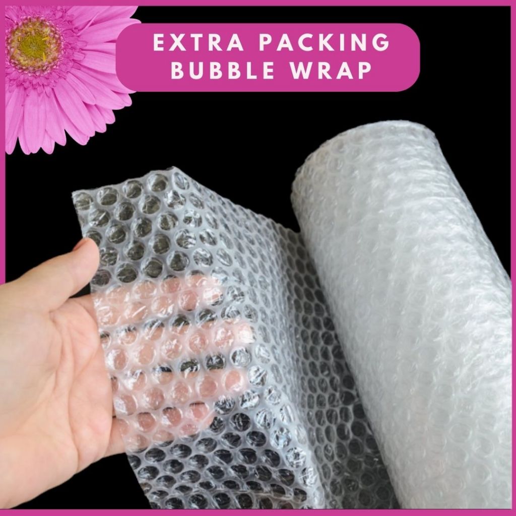 

Tambahan Packing Bubble Wrap / FREE Stiker Label Fragile/ Bubble Wrap Tebal Supaya Aman