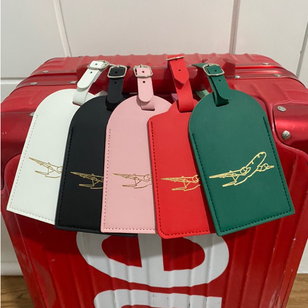 Name Tag Koper / Label Nama Koper Bahan Pu Leather / Label Gantungan Koper / Travel Luggage Tag Labe