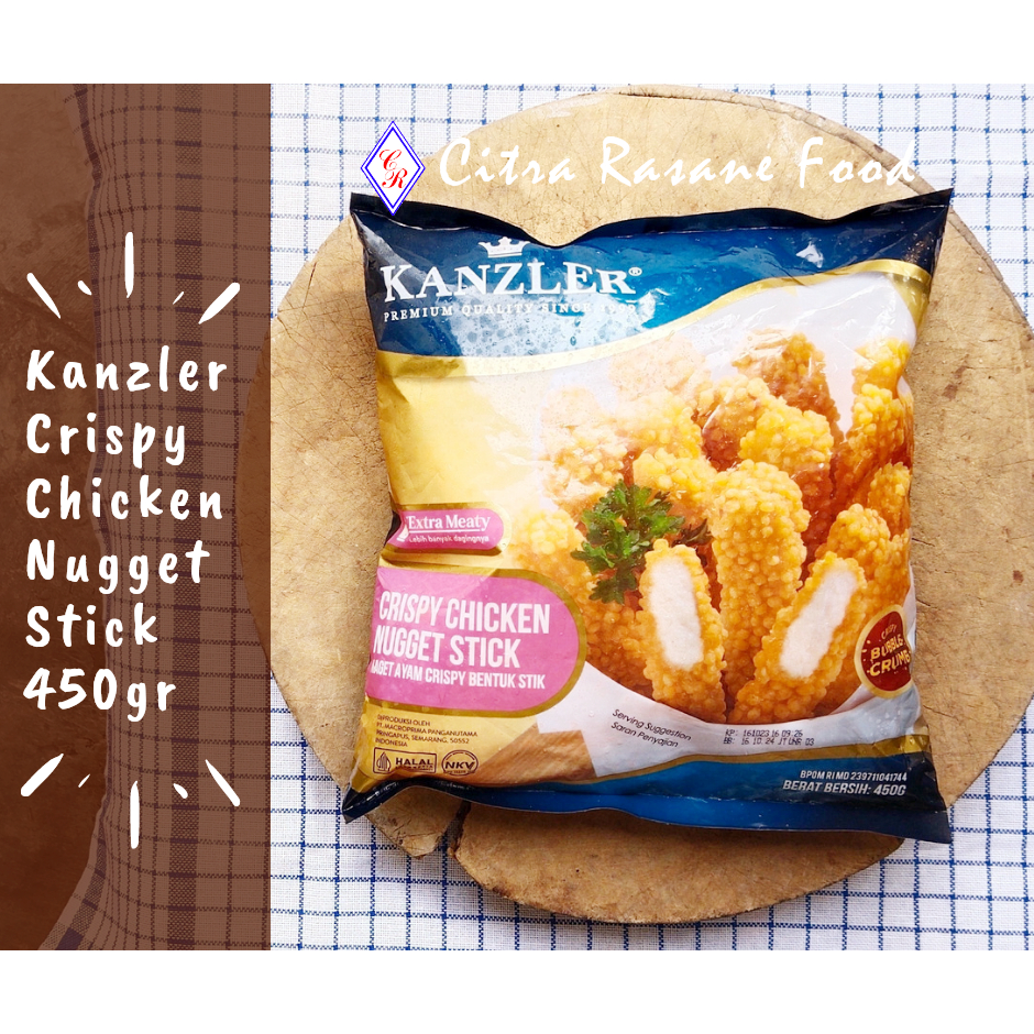 

Kanzler Crispy Chicken Nugget Stick / Naget Ayam 450gr