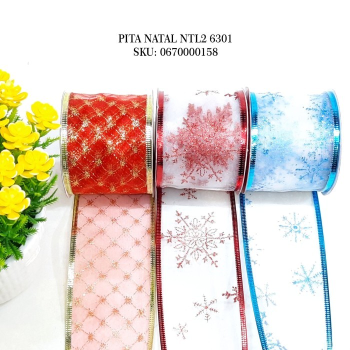 

Pita Natal Kawat Tile Halus Dekorasi Pita Ribbon Pita Natal Ntal2 6301