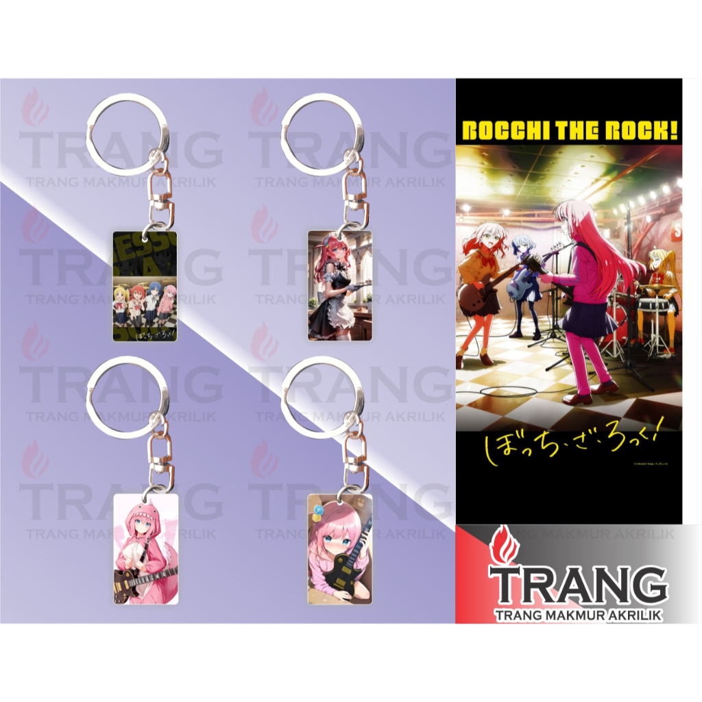 Gantungan Kunci Akrilik Bocchi The Rock/Keychain Acrylic Bocchi The Rock