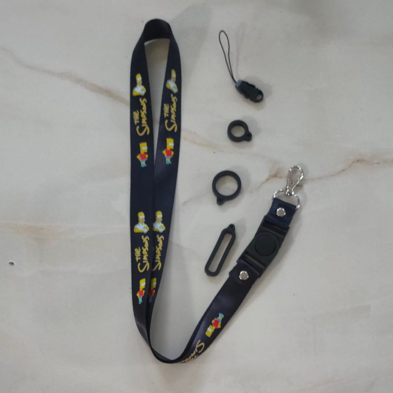 

TALI LANYARD THE SIMPSONS / LANYARD HITAM Premium lanyard movie film CARTOON KARTUN anime / gantungan kunci / gantungan id card / gantungan flashdisk / nametag hp name tag / handphone BEST SELLER COD