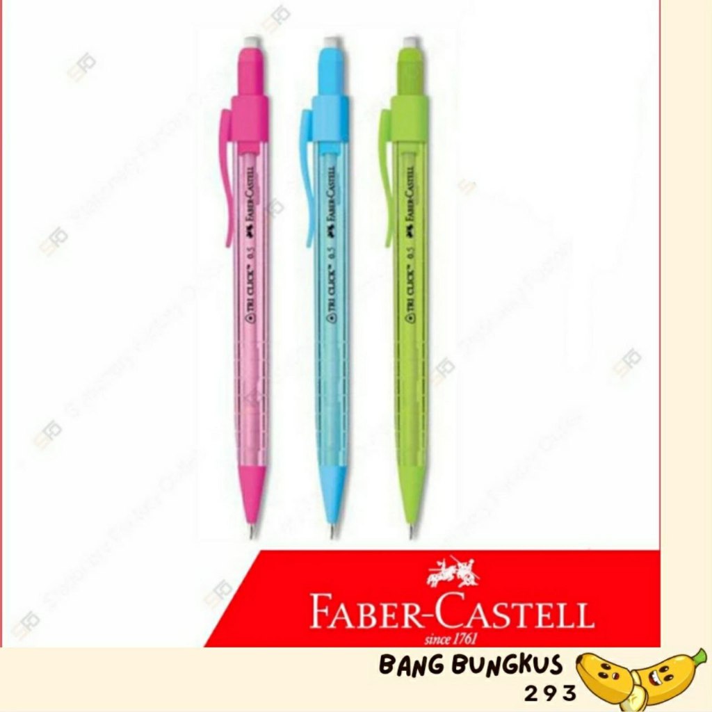 

Pensil Mekanik Faber Castell 0,5 mm (Tri Click) - Hijau