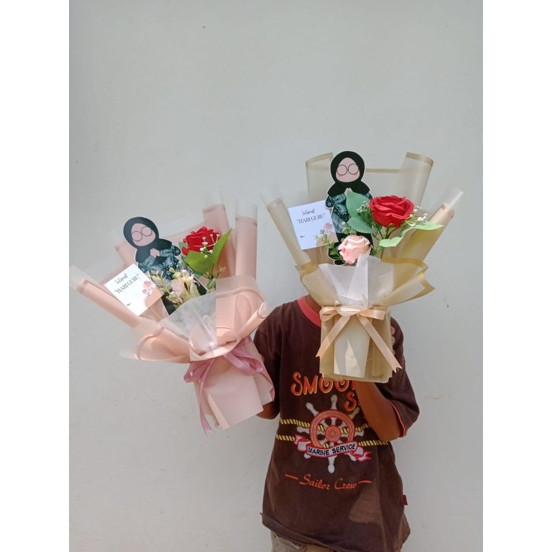 

Buket Hari Guru Buket Bunga Mix Karakter Guru Murah