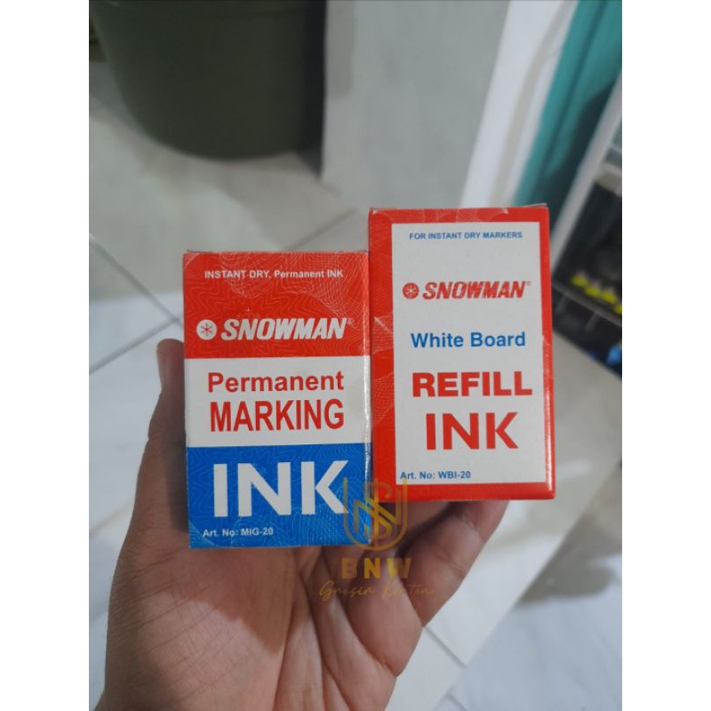 

tinta spidol isi ulang/refil snowman permanent&white board