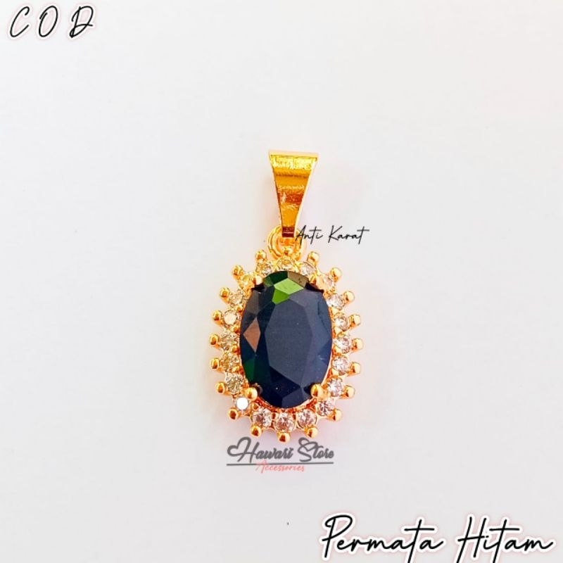 Liontin Titanium Gold Permata Terbaru