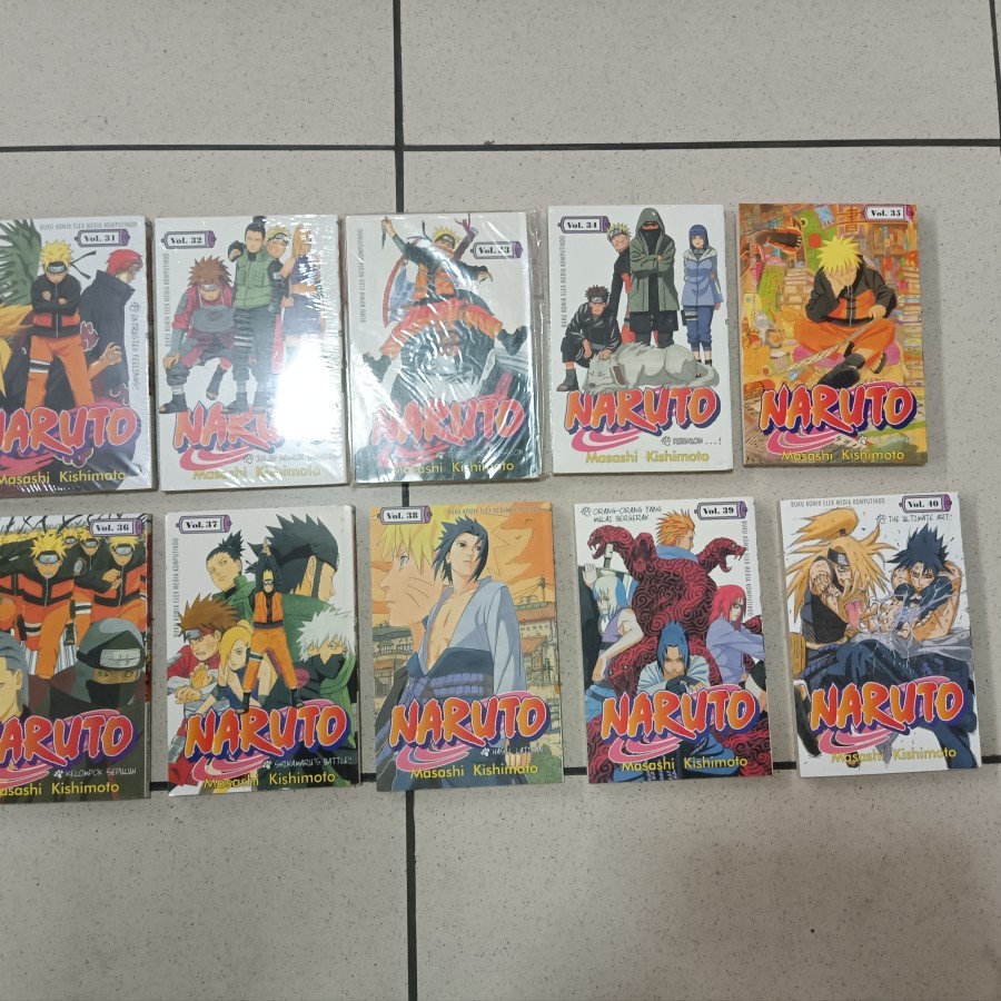 Buku Komik Bekas Naruto Komik Naruto 31-40