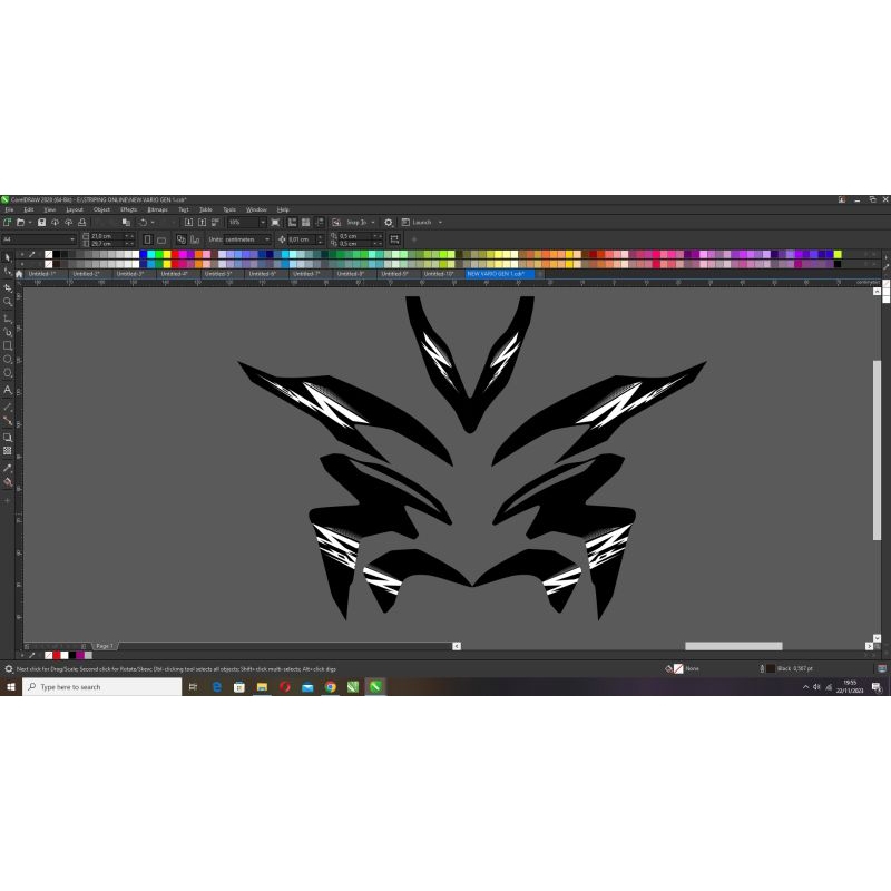 striping custom vario 125/150 led