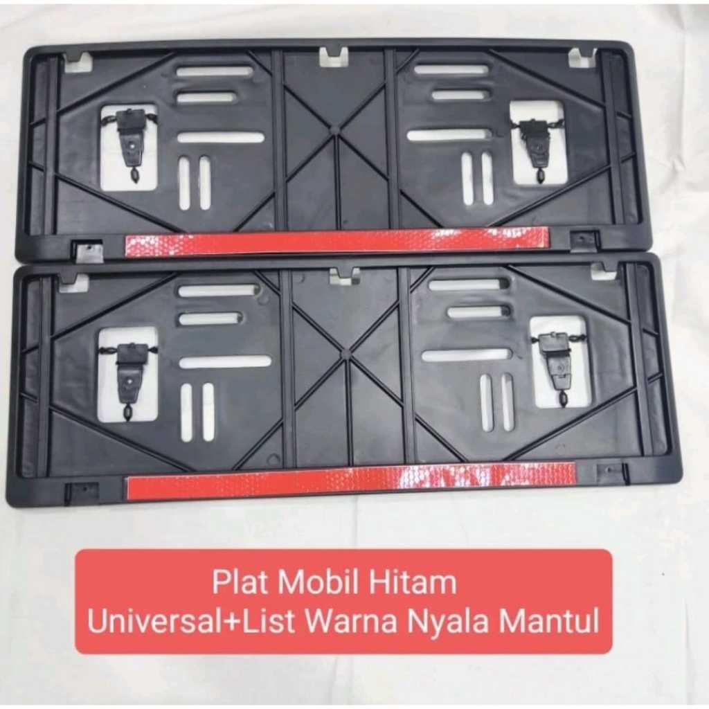 Rumah Plat Nomor Mobil Hitam Frame Plat Nomor Mobil Hitam Tatakan Plat List Nyala