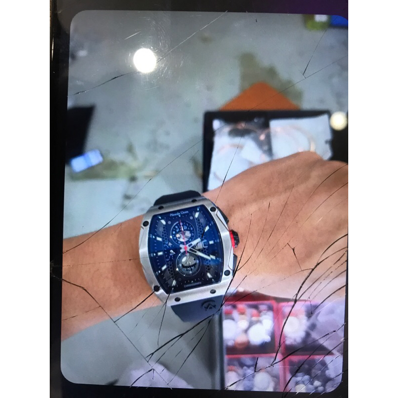 jam original petak chrono pria best seller rubber