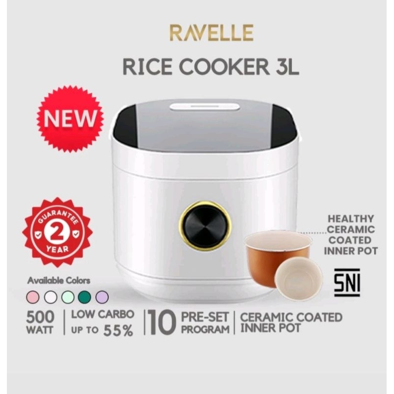 ravelle rice cooker low sugar second like new