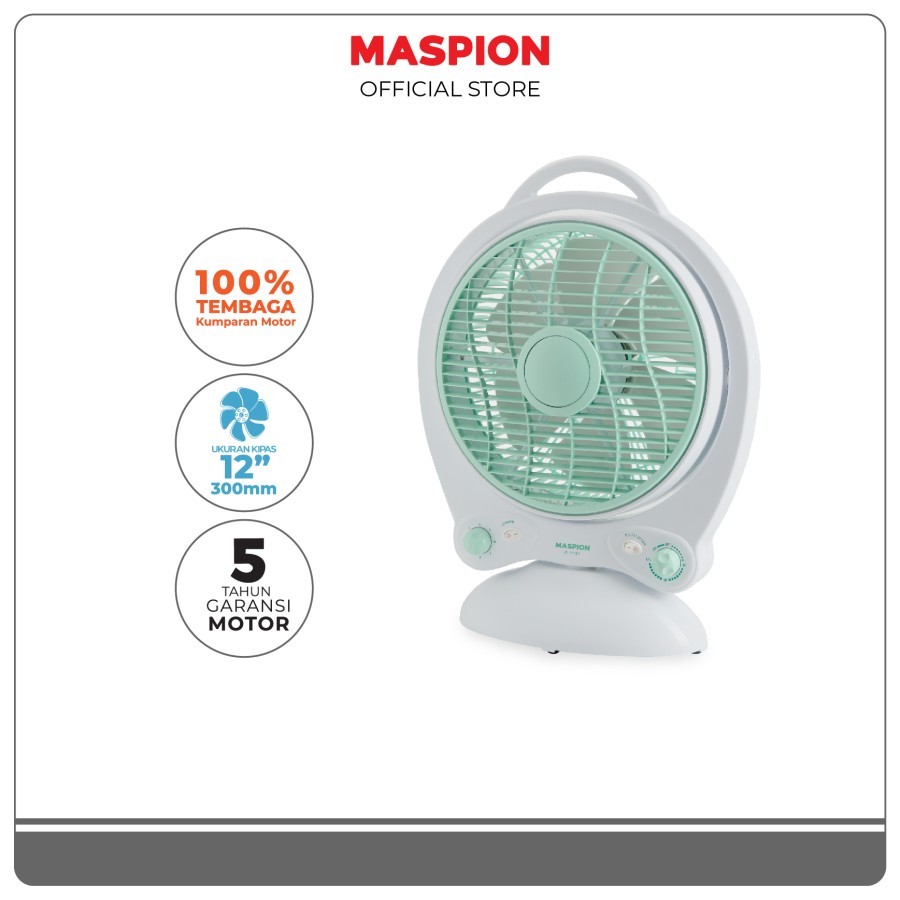 MASPION BOX FAN KIPAS ANGIN DUDUK JF 2110 T UKURAN 12 INCH