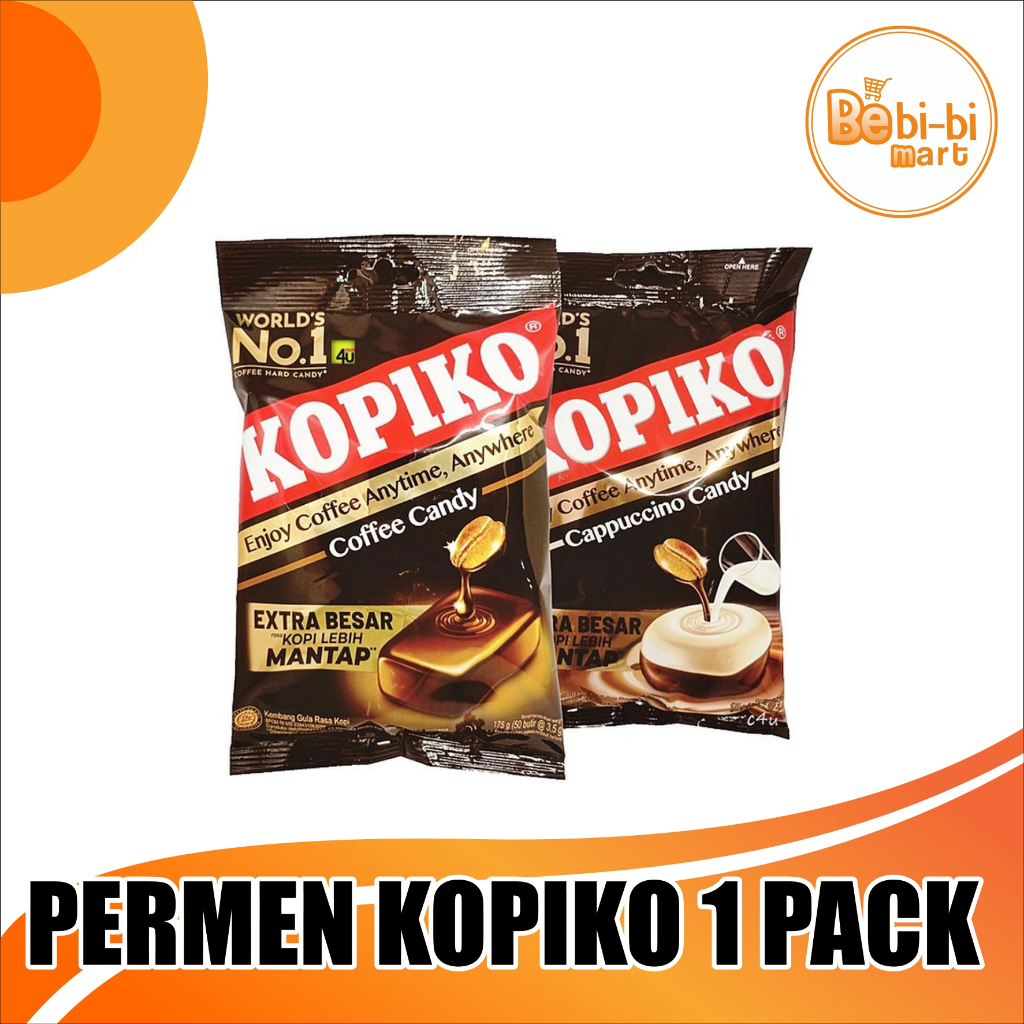 

Permen KOPIKO Coffe Candy Coffe 175gr 1 Pack [ isi 50 butir ]