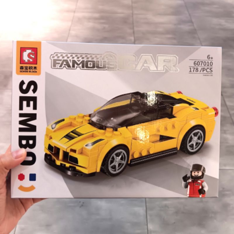 BRICK SEMBO FAMOUS YELLOW CAR