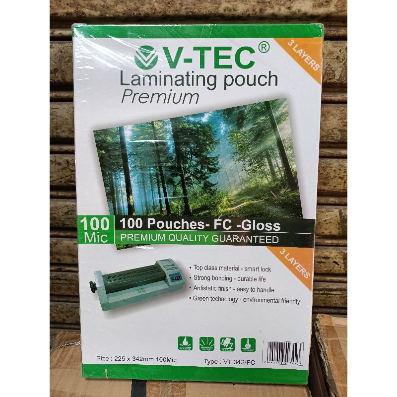 

Plastik Laminating Folio tebal 100 micron V-tec