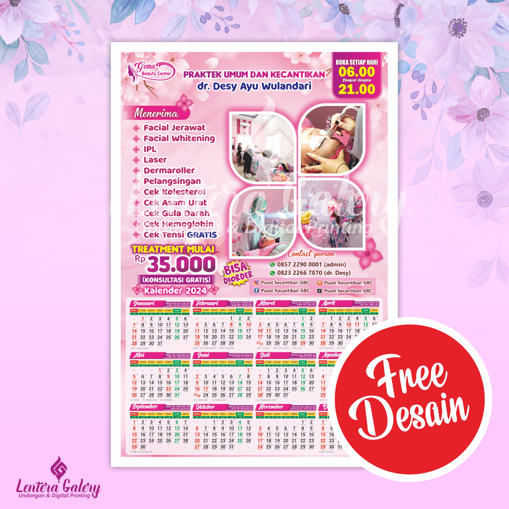 

KALENDER CUSTOM 2024 - DESAIN BEBAS FREE
